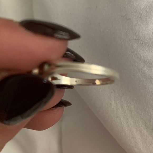 Bright red garnet silver ring - Picture 6 of 6